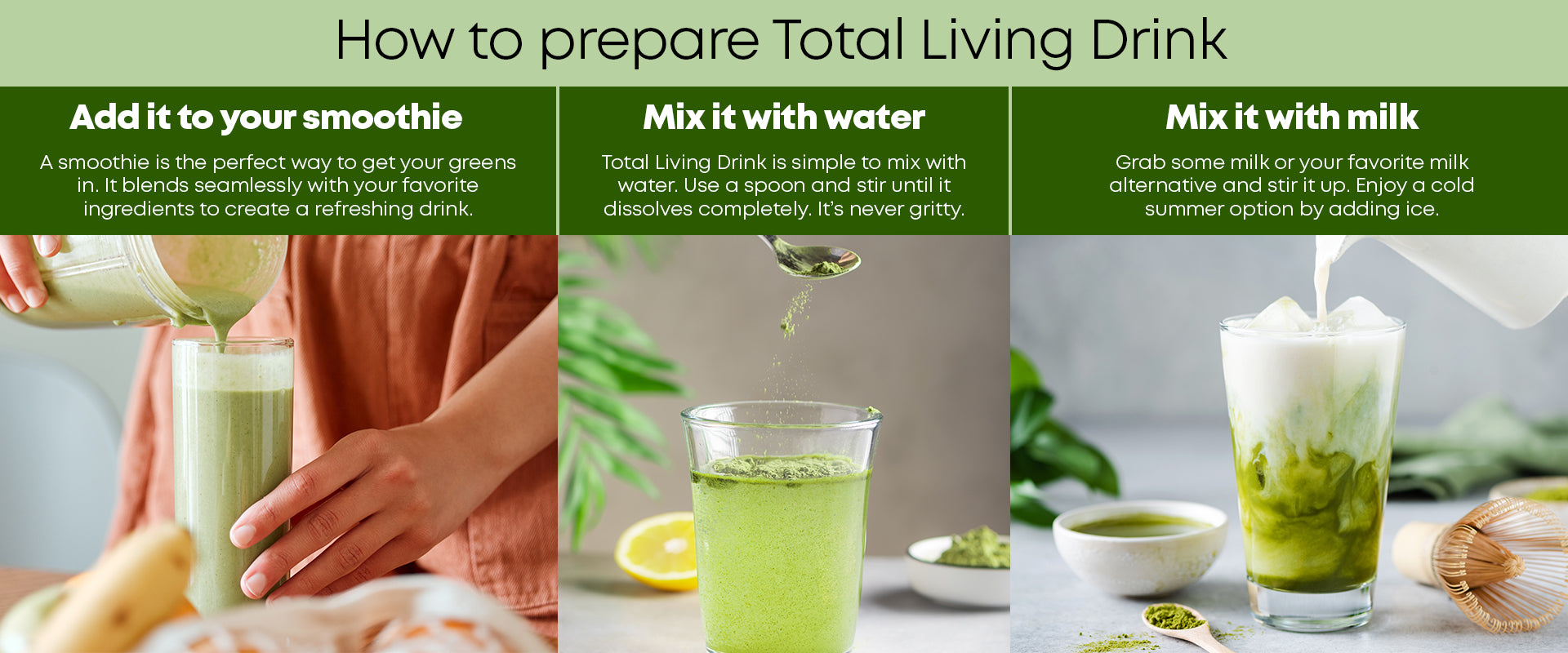 Landing page full-width image