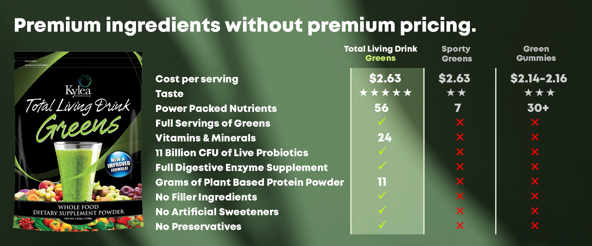 Landing page full-width image